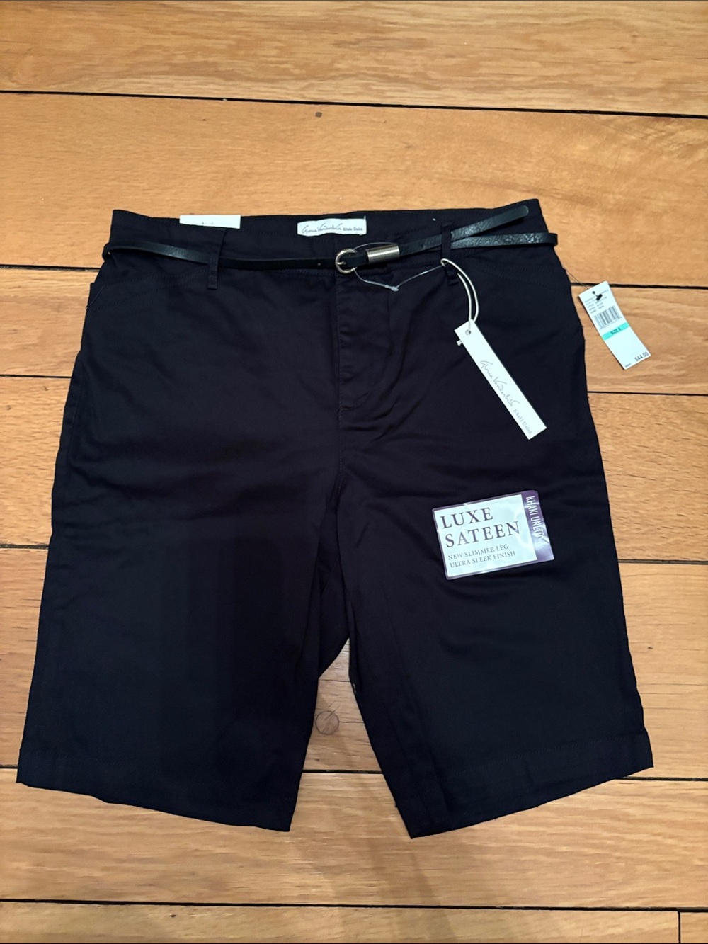 Women’s Black Luxe Sateen Shorts